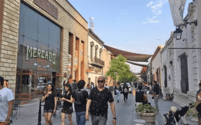 La calle Morelos, en el Barrio Antiguo