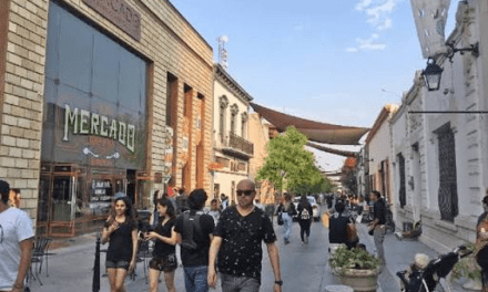 La calle Morelos, en el Barrio Antiguo